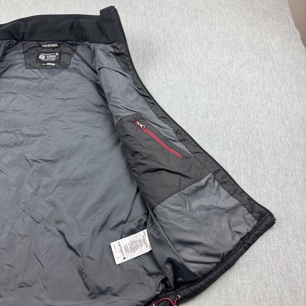Carhartt Vest Men Medium Black‎ Gilliam Lightweight Water Resistant Relaxed Logo - Picture 5 of 12